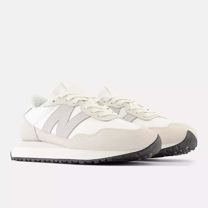 13代購 New Balance NB 237 白灰 女鞋 休閒鞋 復古球鞋 IU 李知恩 WS237SW-B-細節圖2