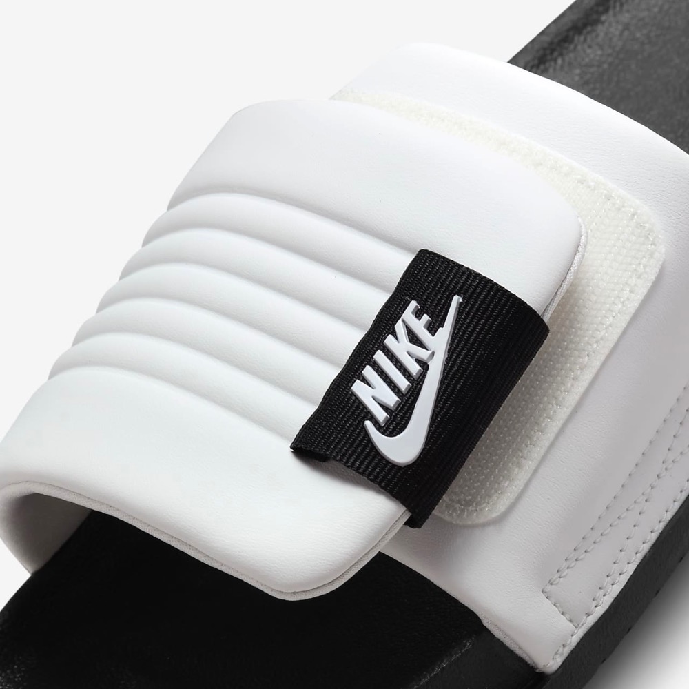 13代購 Nike Offcourt Adjust Slide 黑白 男鞋 拖鞋 運動拖鞋 DQ9624-100-細節圖6