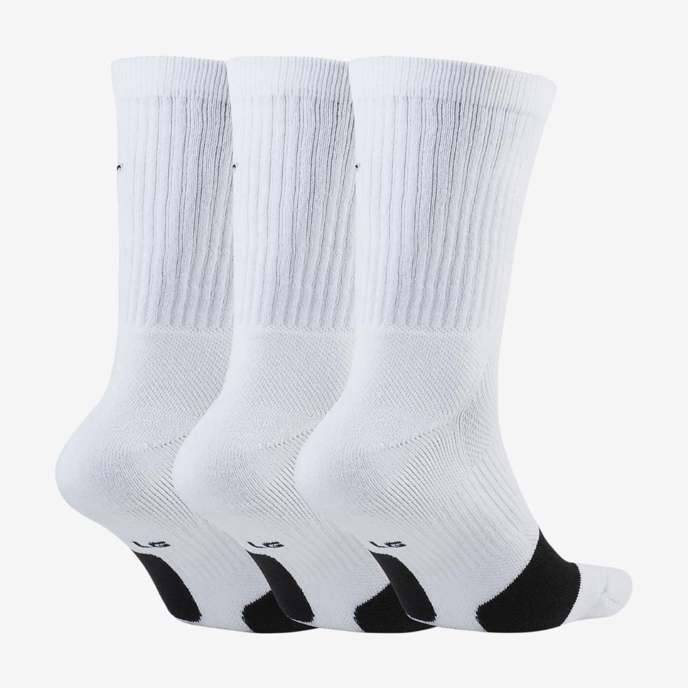 13代購 Nike Everyday Crew Socks 白色 襪子 籃球襪 中筒 三雙 DA2123-100-細節圖2