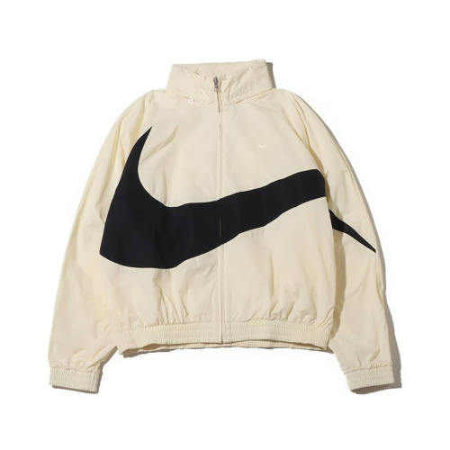 13代購 Nike Swoosh WVN JKT 米黑 男裝 中性 風衣外套 連帽外套 FB7878-113