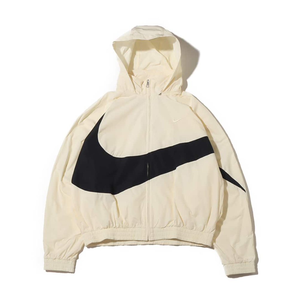 13代購 Nike Swoosh WVN JKT 米黑 男裝 中性 風衣外套 連帽外套 FB7878-113-細節圖2