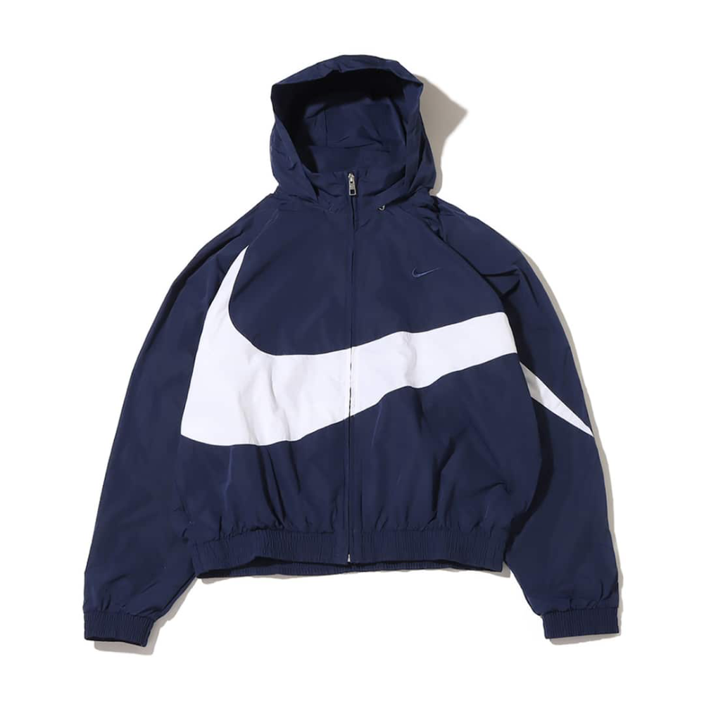 13代購 Nike Swoosh WVN JKT 藍白 男裝 外套 風衣外套 連帽外套 FB7878-410-細節圖3