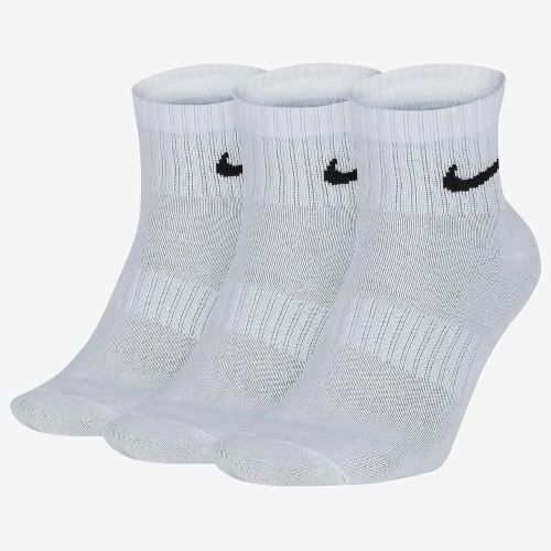 13代購 Nike Everyday Lightweight Sock 白色 襪子 過踝 三雙 SX7677-100