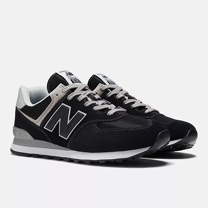 13代購 New Balance NB 574 黑灰白 男鞋 女鞋 休閒鞋 復古慢跑鞋 IU ML574EVB-D-細節圖2