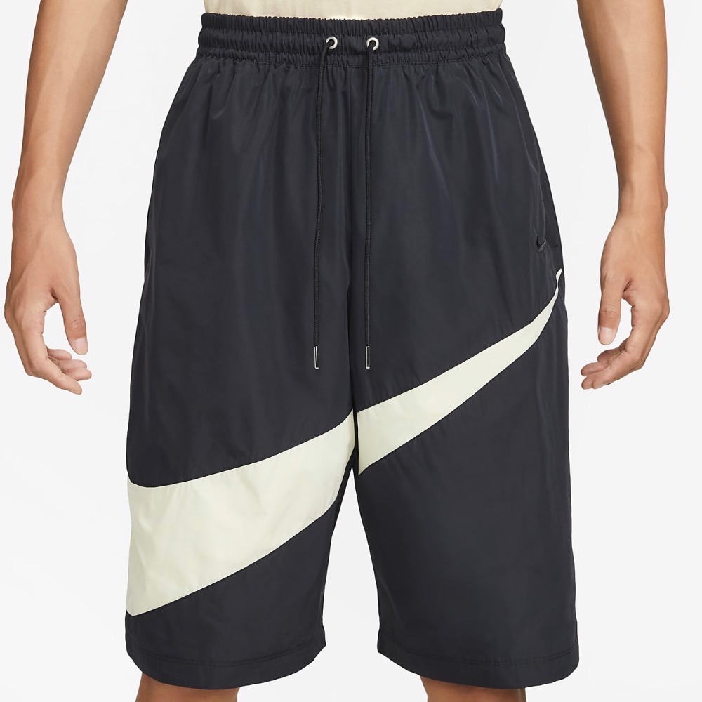 13代購 Nike Swoosh Short 黑白 男裝 中性 短褲 休閒短褲 FB7870-010-細節圖4