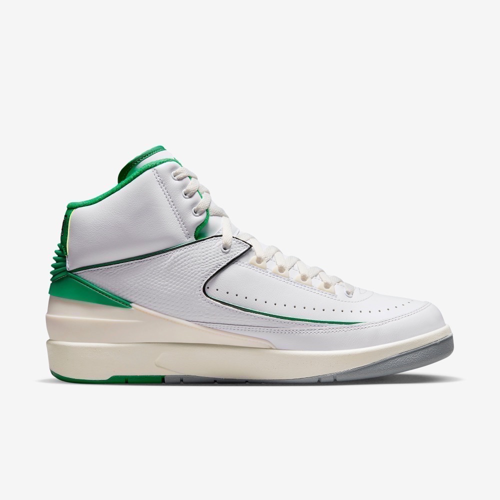 13代購 Nike Air Jordan 2 Retro 白綠 男鞋 休閒鞋 復古球鞋 喬丹 DR8884-103-細節圖3