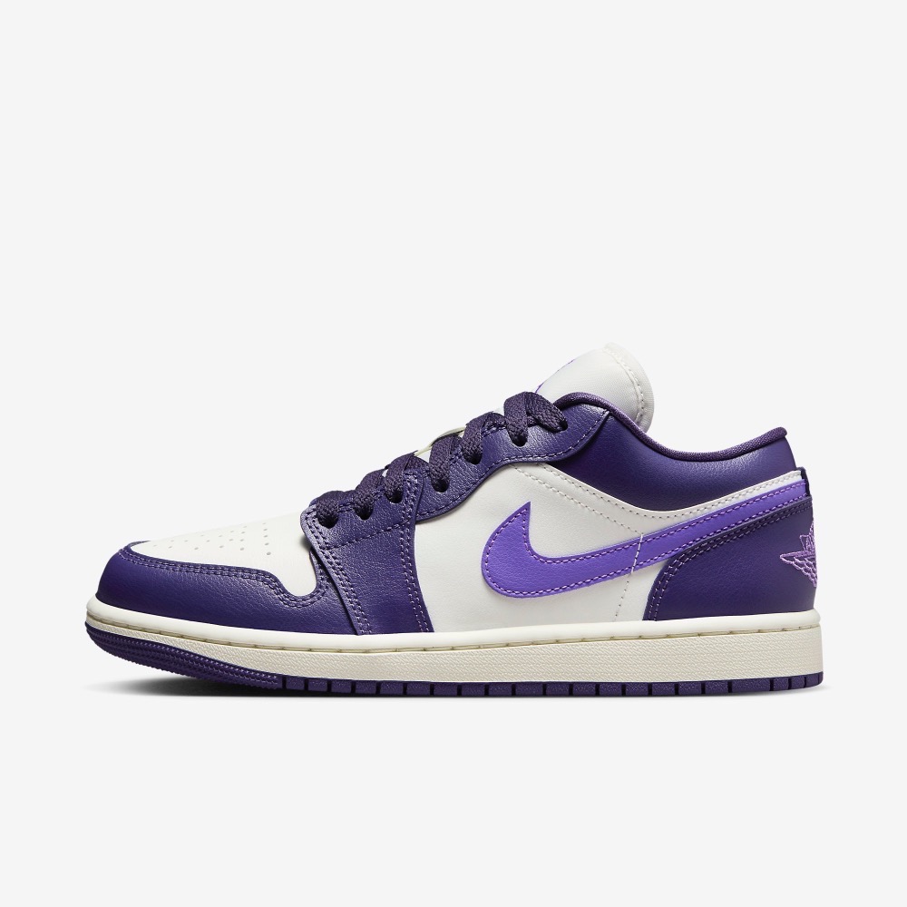13代購W Nike Air Jordan 1 Low 紫白女鞋男鞋休閒鞋復古球鞋喬丹DC0774