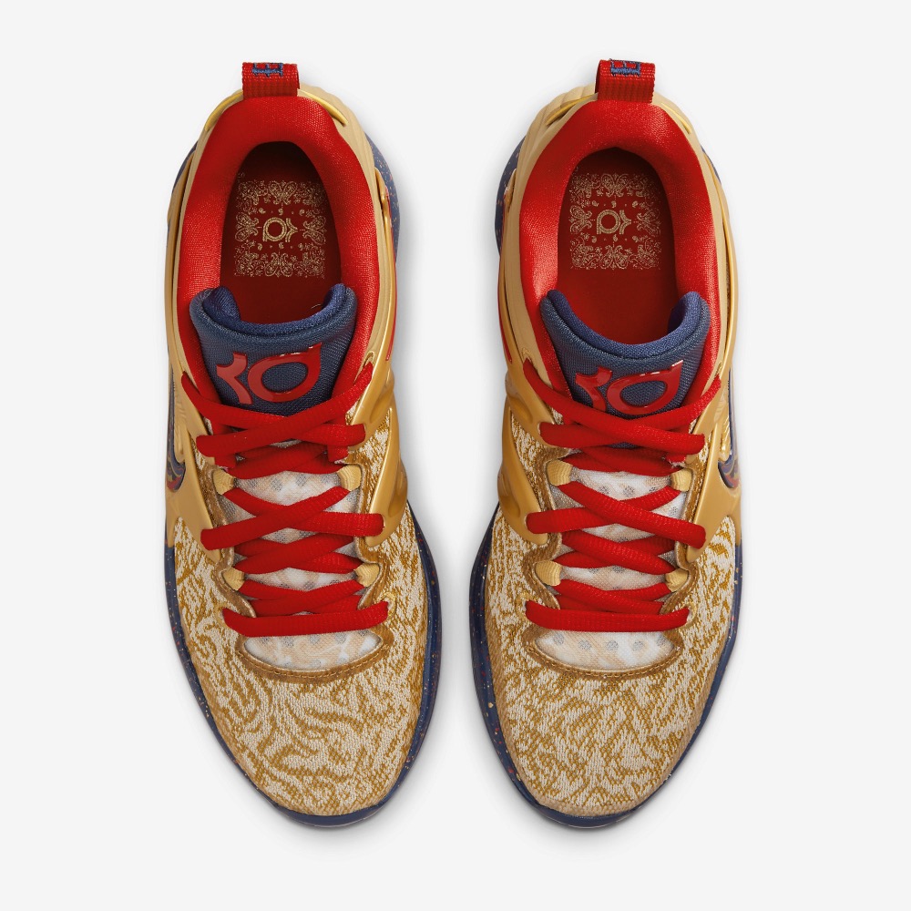 13代購 Nike KD15 EP 金藍紅 男鞋 籃球鞋 杜蘭特 KD 死神 XDR DM1054-700-細節圖5