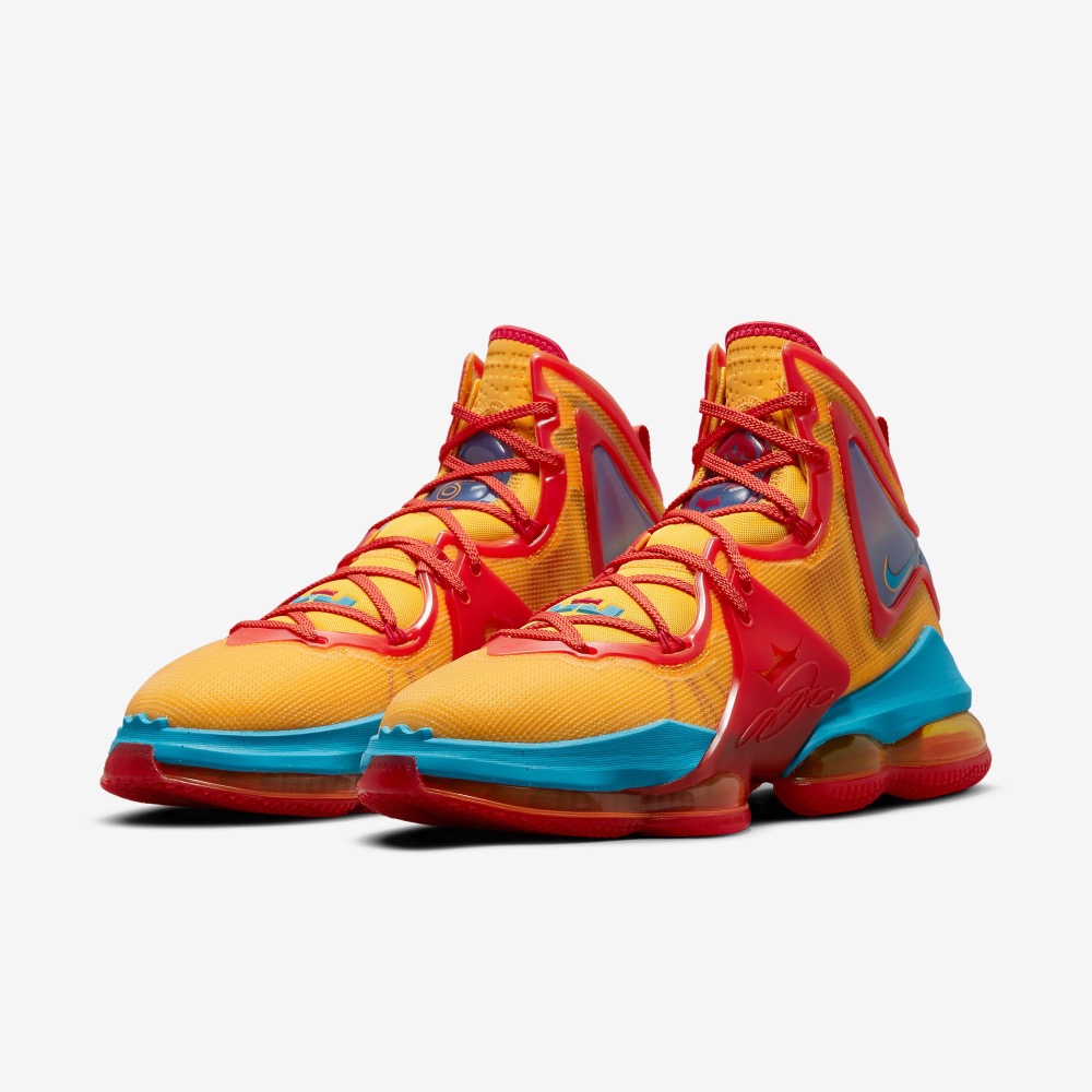 13代購 Nike LeBron XIX EP 橘黃紅 男鞋 籃球鞋 James LBJ 氣墊 DC9342-800-細節圖2