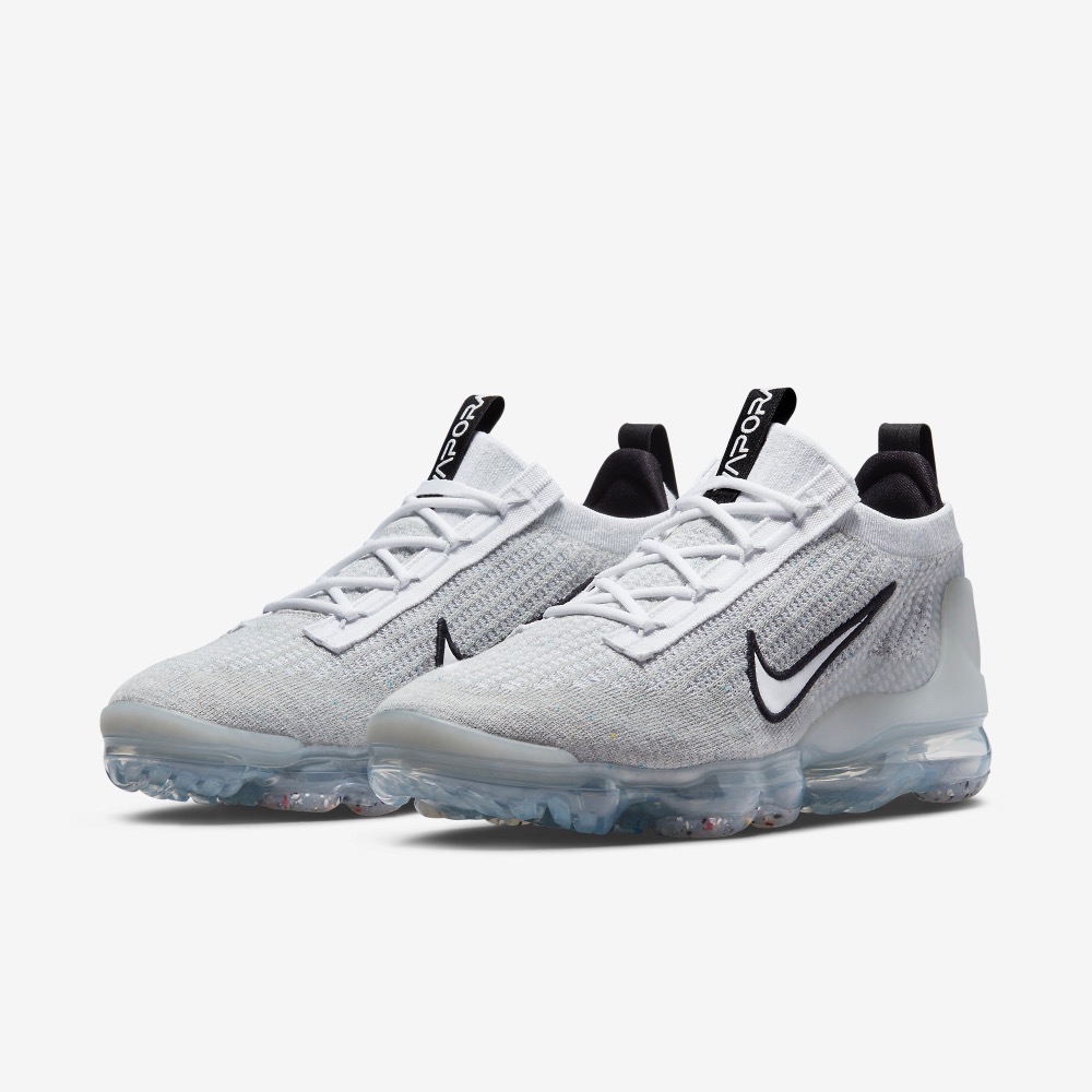 13代購 Nike Air VaporMax 2021 FK 灰白黑 男鞋 休閒鞋 編織 全氣墊 DH4084-100-細節圖2