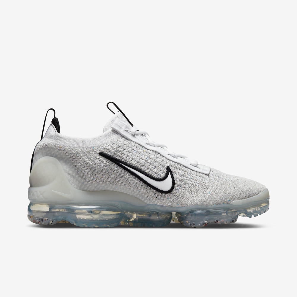 13代購 Nike Air VaporMax 2021 FK 灰白黑 男鞋 休閒鞋 編織 全氣墊 DH4084-100-細節圖3