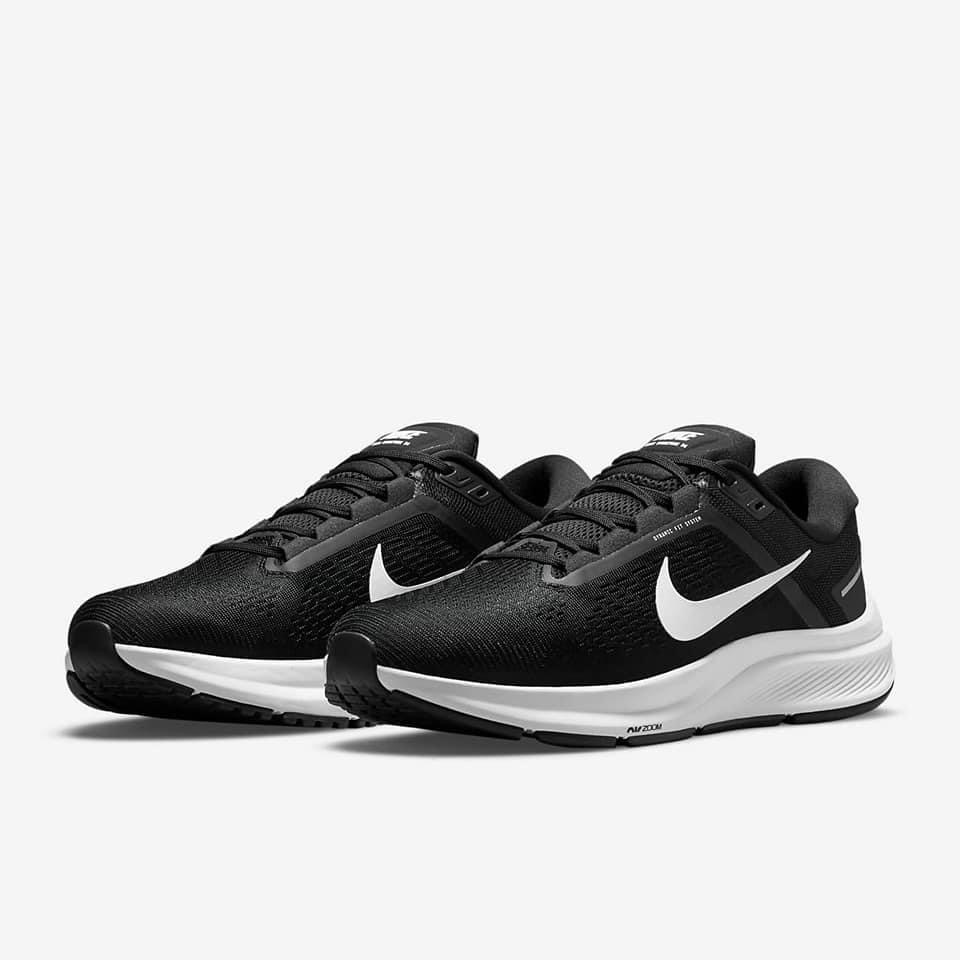 13代購 Nike Air Zoom Structure 24 黑白 男鞋 女鞋 慢跑鞋 氣墊 DA8535-001-細節圖2