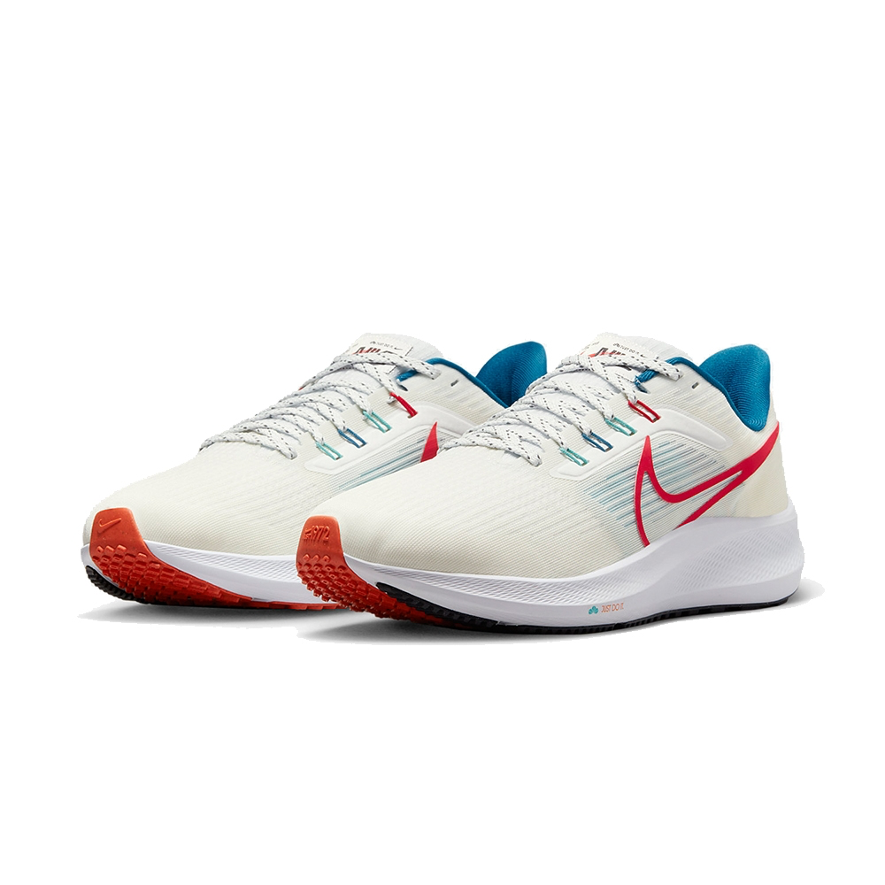 13代購 Nike Air Zoom Pegasus 39 白紅藍 男鞋 慢跑鞋 訓練鞋 氣墊 FD4322-161-細節圖2