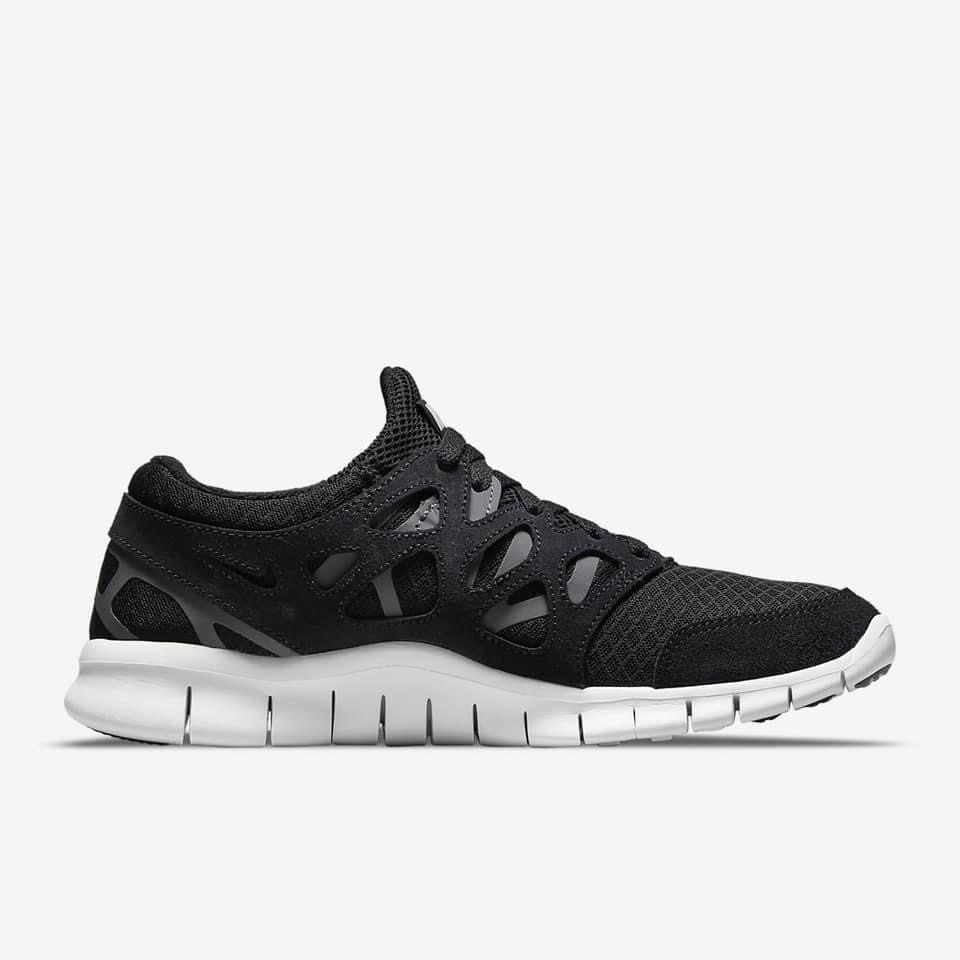 13代購 Nike Free Run 2 黑白 男鞋 女鞋 休閒鞋 復古球鞋 赤足 537732-004-細節圖3