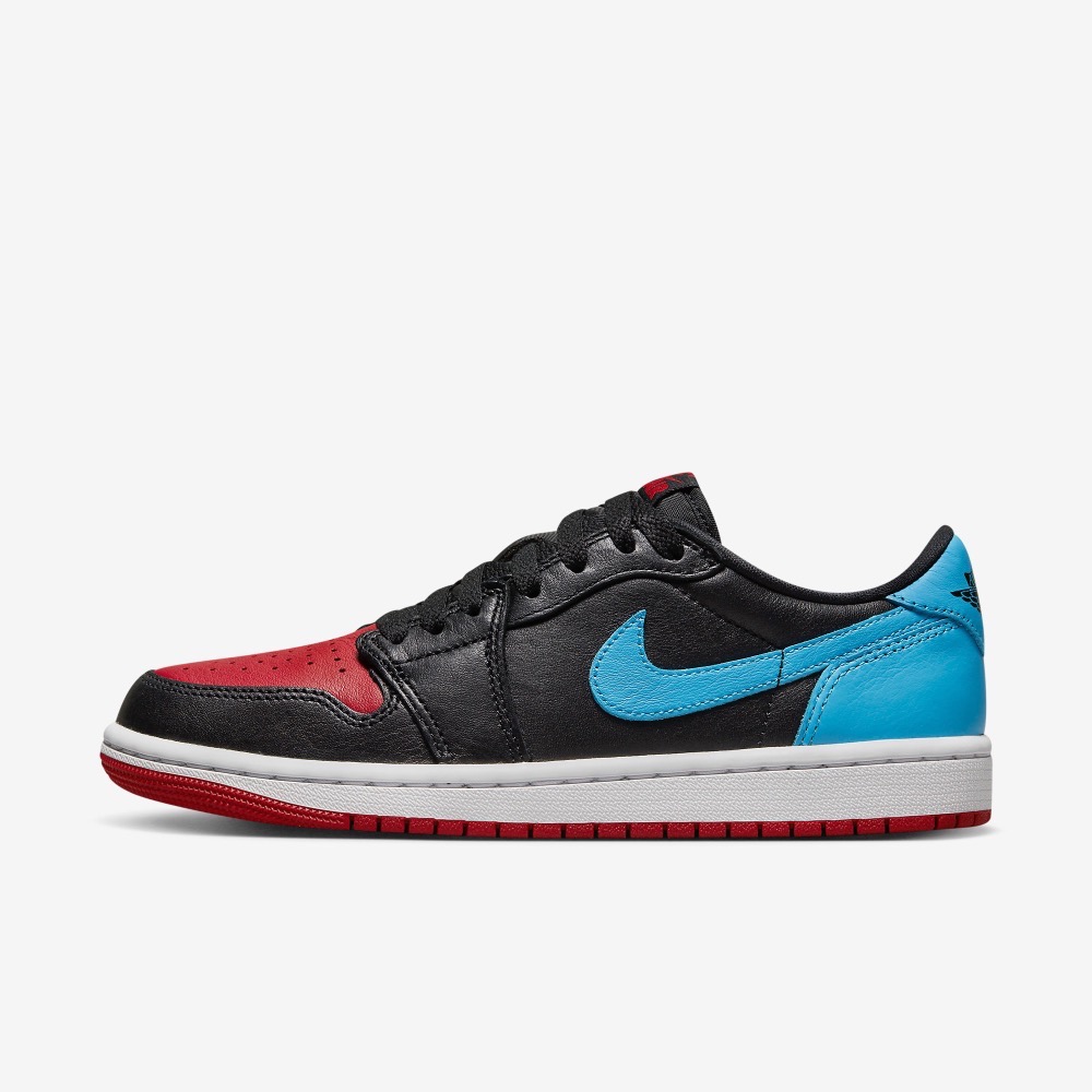 13代購W Nike Air Jordan 1 Retro Low OG 黑紅藍白女鞋男鞋CZ0775-046