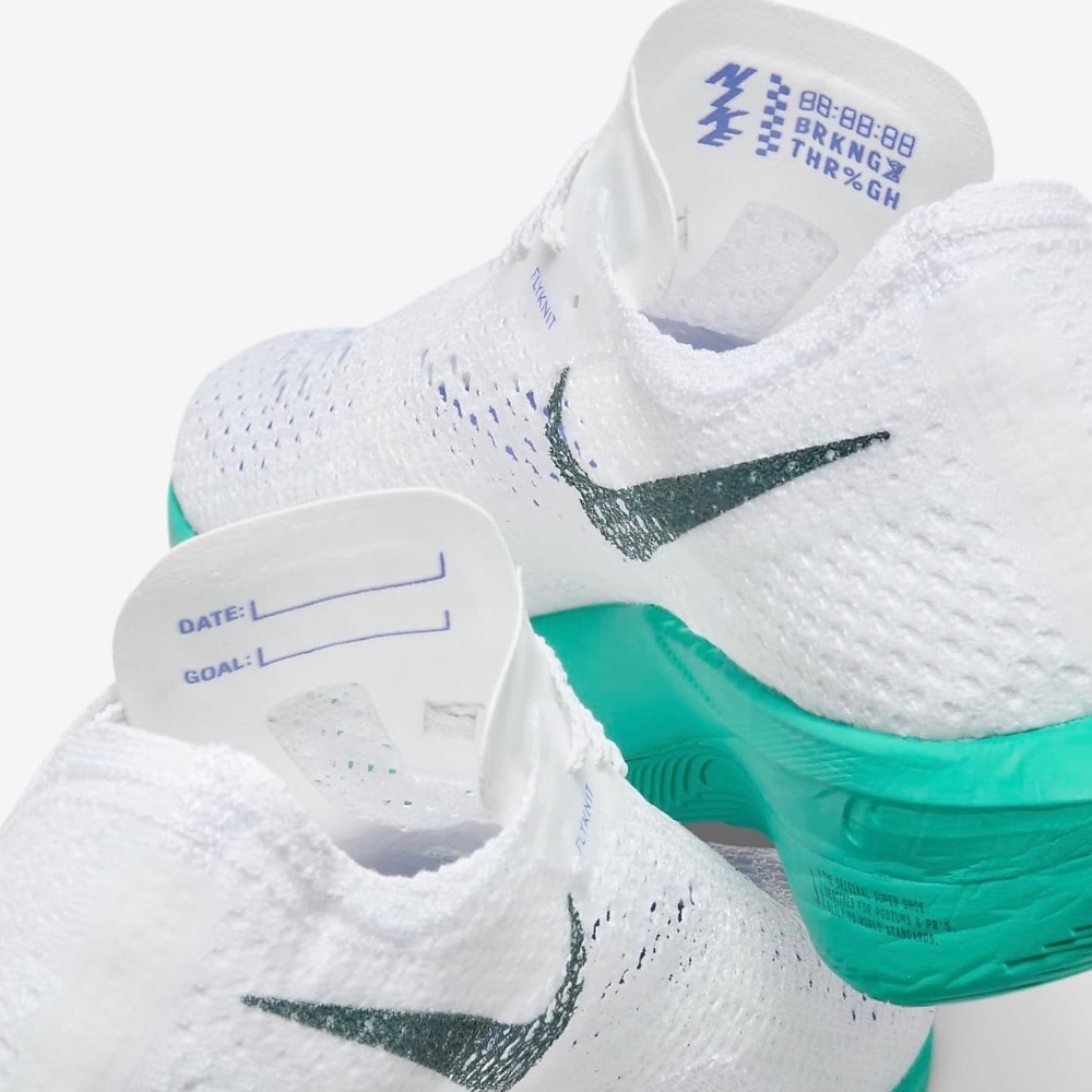 13代購W Nike ZoomX Vaporfly Next% 3 白綠女鞋慢跑鞋碳纖維DV4130-102
