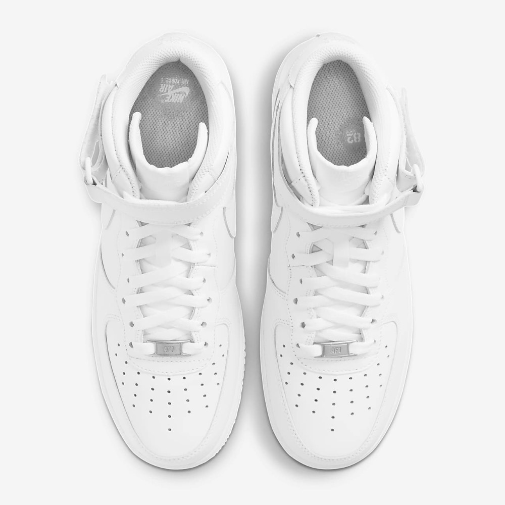 13代購 Nike Air Force 1 Mid 07 白色 男鞋 休閒鞋 復古球鞋 AF1 CW2289-111-細節圖5