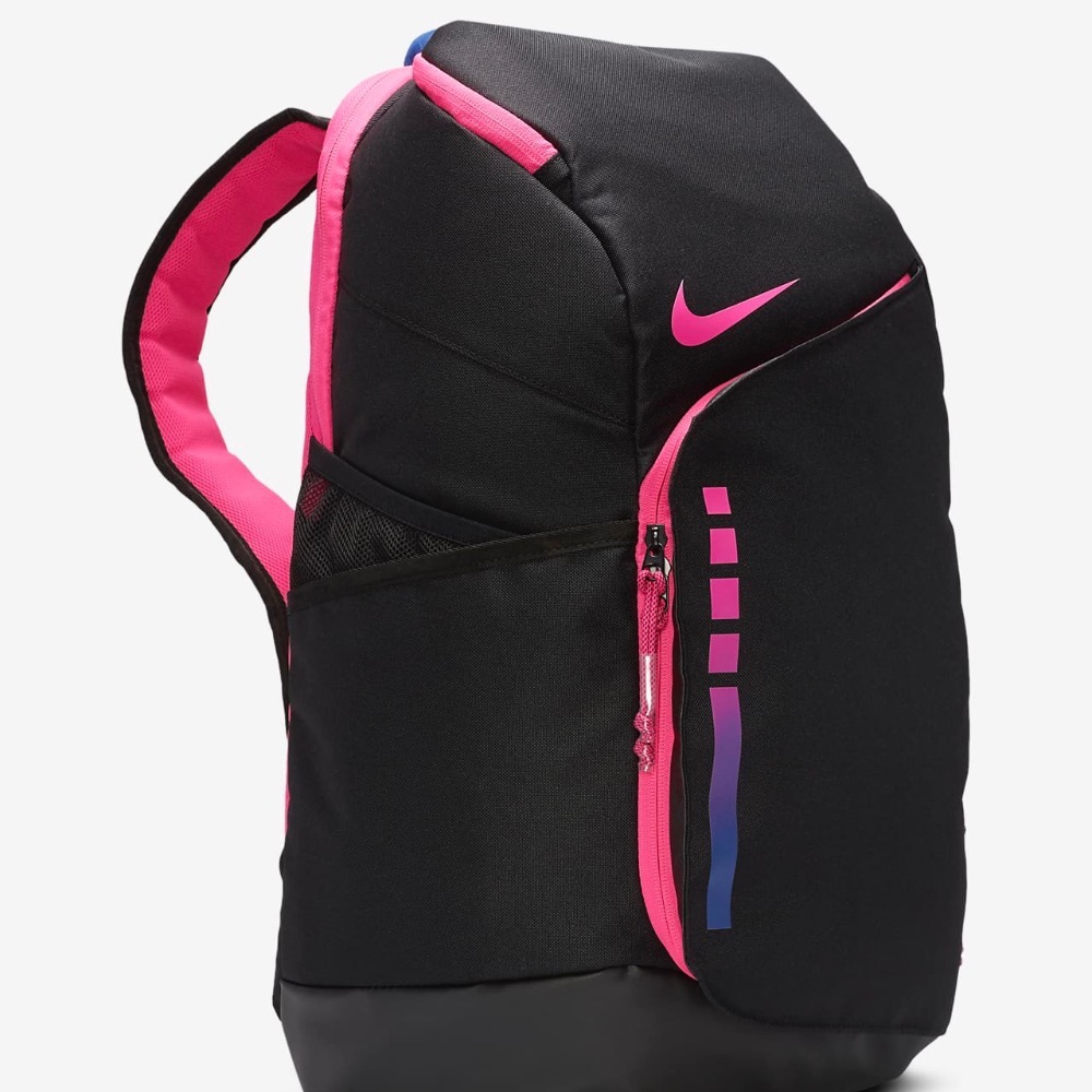 13代購 Nike Hoops Elite Backpack 黑桃紅 後背包 氣墊背帶 大容量 DX9786-011-細節圖2