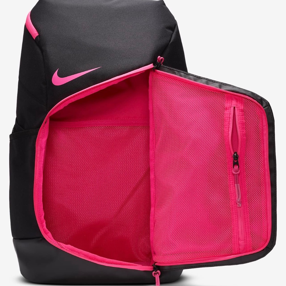 13代購 Nike Hoops Elite Backpack 黑桃紅 後背包 氣墊背帶 大容量 DX9786-011-細節圖4
