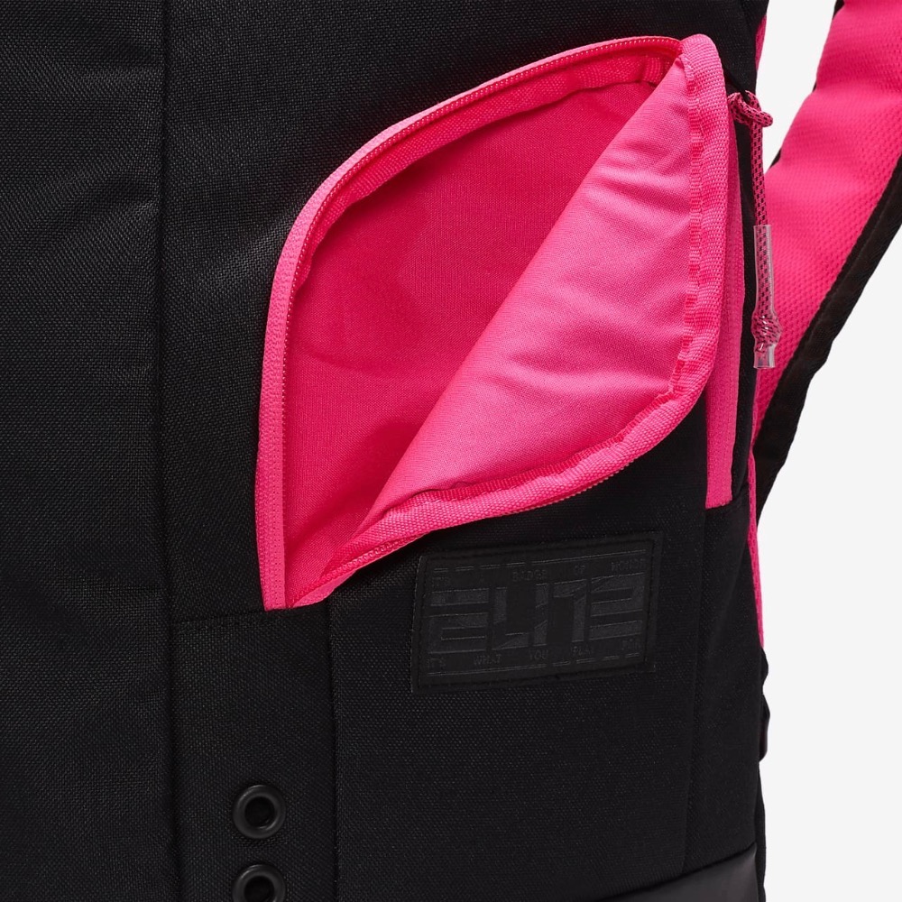 13代購 Nike Hoops Elite Backpack 黑桃紅 後背包 氣墊背帶 大容量 DX9786-011-細節圖7