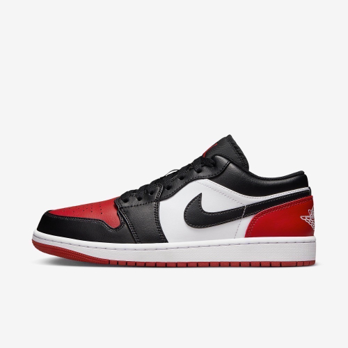 13代購 Nike Air Jordan 1 Low 白紅黑 男鞋 休閒鞋 復古球鞋 553558-161