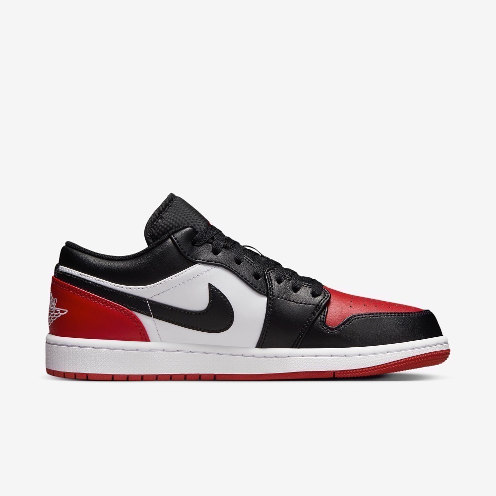 13代購 Nike Air Jordan 1 Low 白紅黑 男鞋 休閒鞋 復古球鞋 553558-161-細節圖3