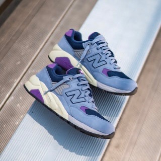 13代購 New Balance NB 580 藍紫白 男鞋 女鞋 休閒鞋 復古球鞋 IU 李知恩 MT580VB2-D-細節圖7