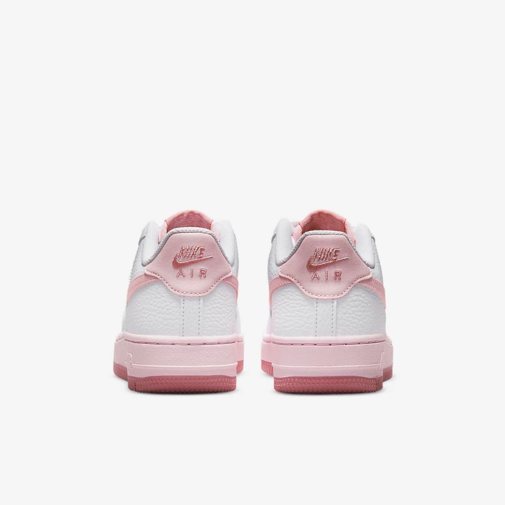 13代購 Nike Air Force 1 GS 白粉紅 大童鞋 女鞋 休閒鞋 復古球鞋 AF1 CT3839-107-細節圖6