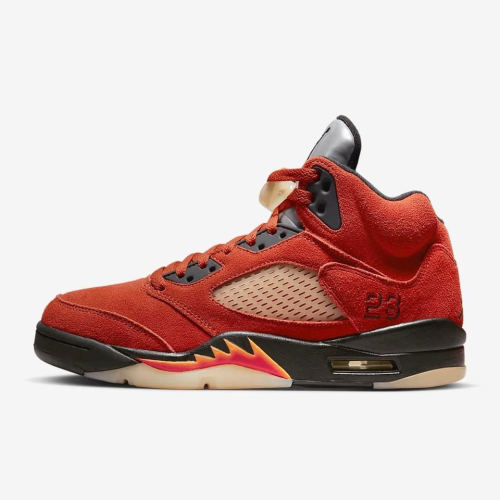 13代購 W Nike Air Jordan 5 Retro 橘紅黑 女鞋 休閒鞋 復古球鞋 喬丹 DD9336-800