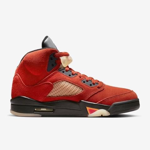 13代購 W Nike Air Jordan 5 Retro 橘紅黑 女鞋 休閒鞋 復古球鞋 喬丹 DD9336-800-細節圖3