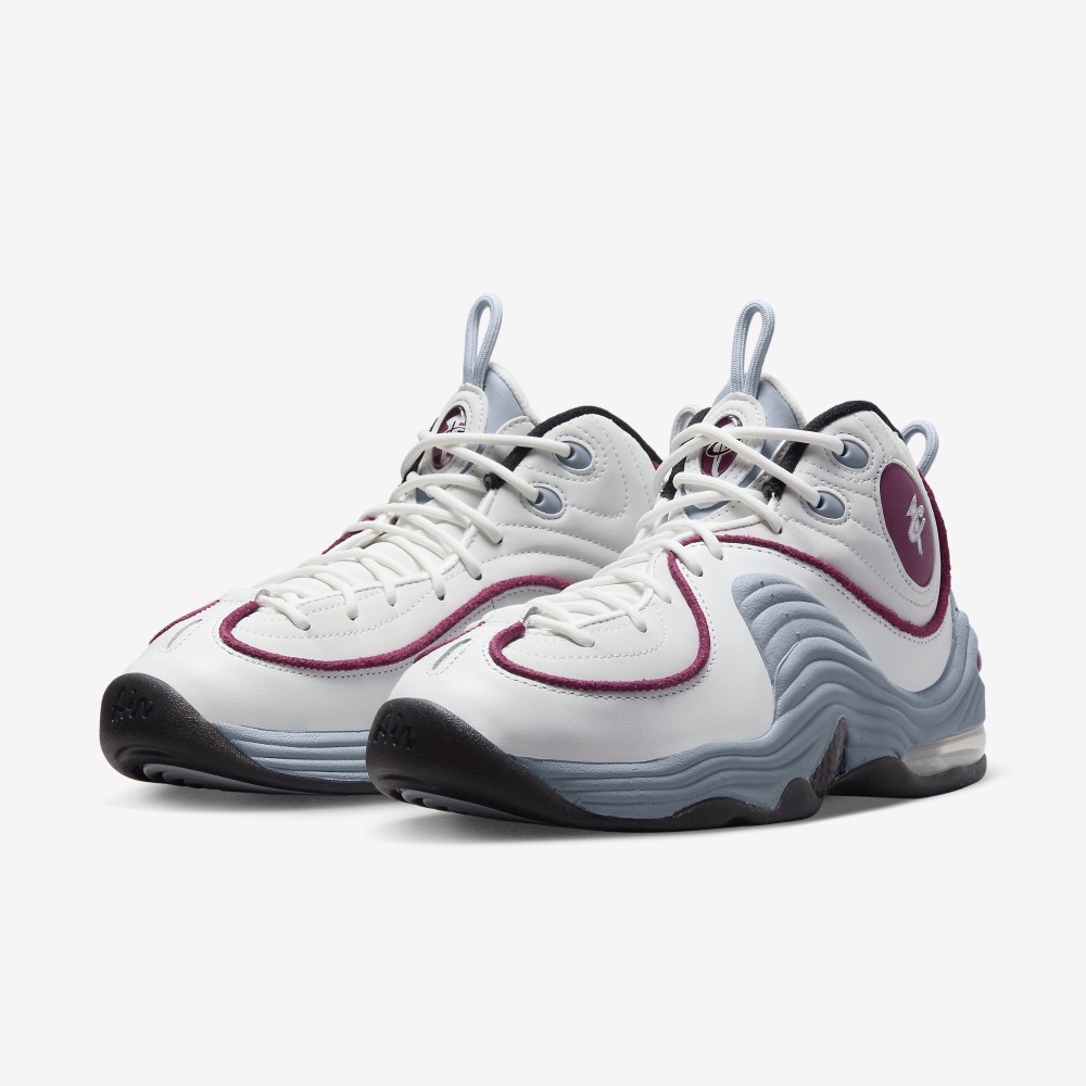 13代購 W Nike Air Penny II 白灰紫 女鞋 休閒鞋 復古球鞋 一分錢 哈德威 DV1163-100-細節圖2