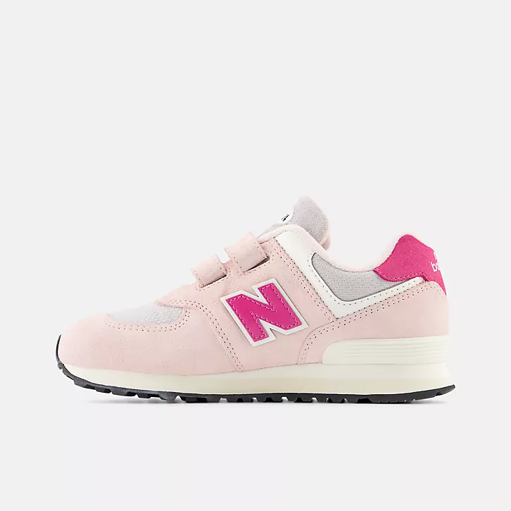 13代購 New Balance NB 574 粉紅白 中童鞋 休閒鞋 復古慢跑鞋 IU 李知恩 PV574KGG-W-細節圖3