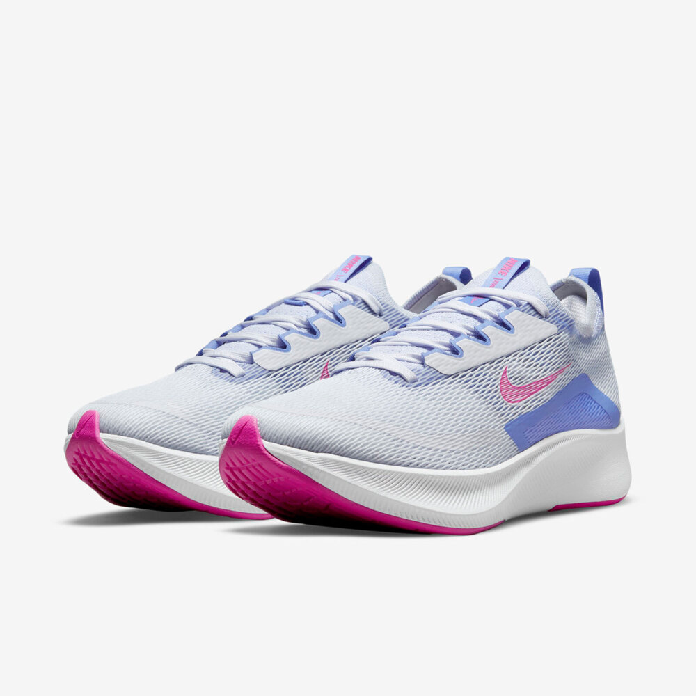 13代購 W Nike Zoom Fly 4 灰白桃紫 女鞋 慢跑鞋 訓練鞋 休閒鞋 氣墊 CT2401-003-細節圖2