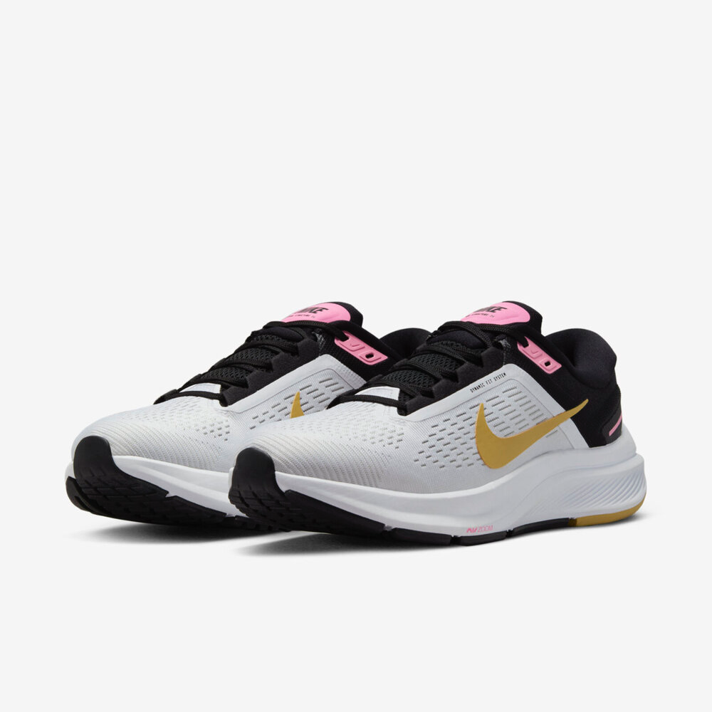 13代購 W Nike Air Zoom Structure 24 白黑黃 女鞋 慢跑鞋 訓練鞋 DA8570-106-細節圖2