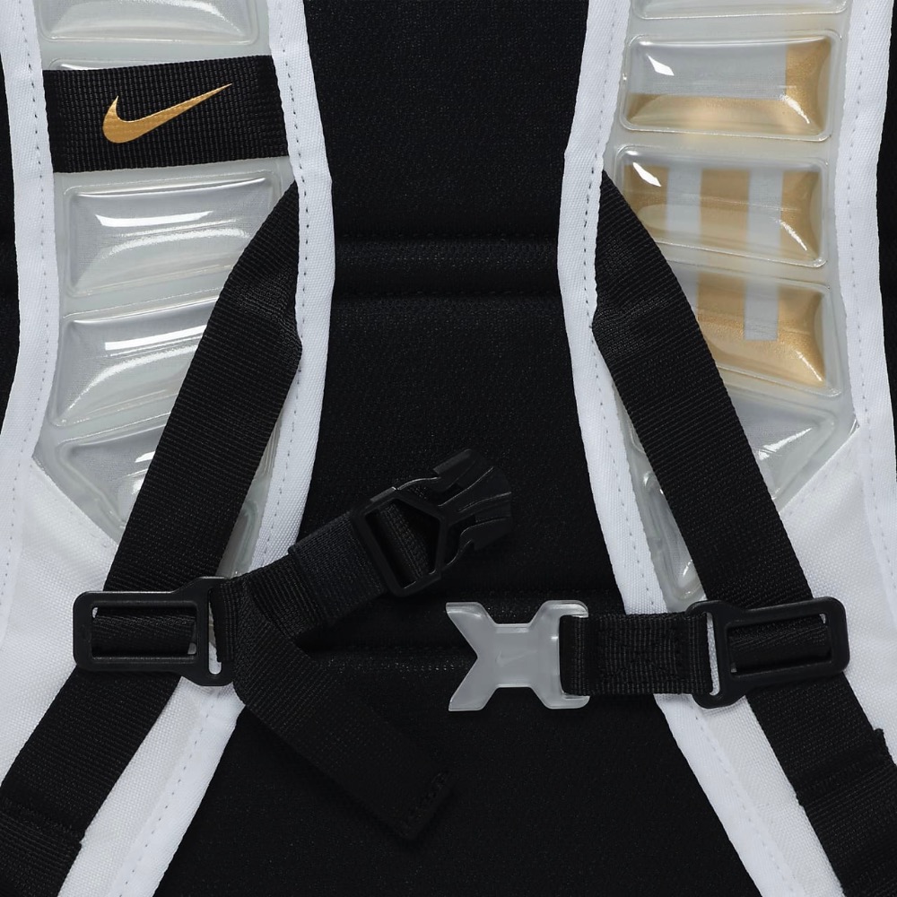 13代購 Nike Hoops Elite Backpack 白黑金 背包 後背包 DX9786-100-細節圖6