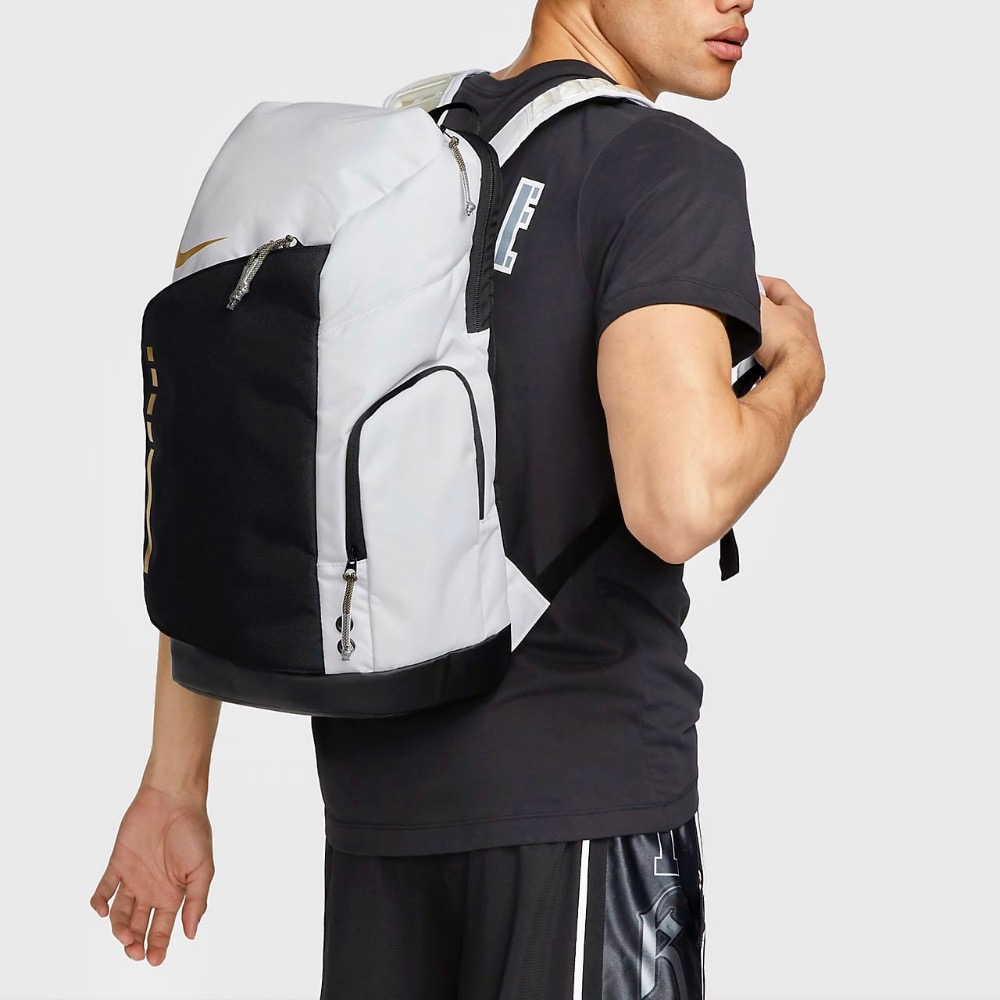 13代購 Nike Hoops Elite Backpack 白黑金 背包 後背包 DX9786-100-細節圖9