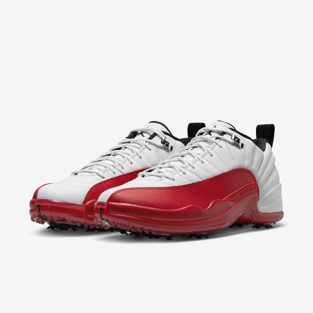 13代購 Nike Air Jordan XII Low Golf 白紅 男鞋 高爾夫鞋 休閒鞋 DH4120-161-細節圖2