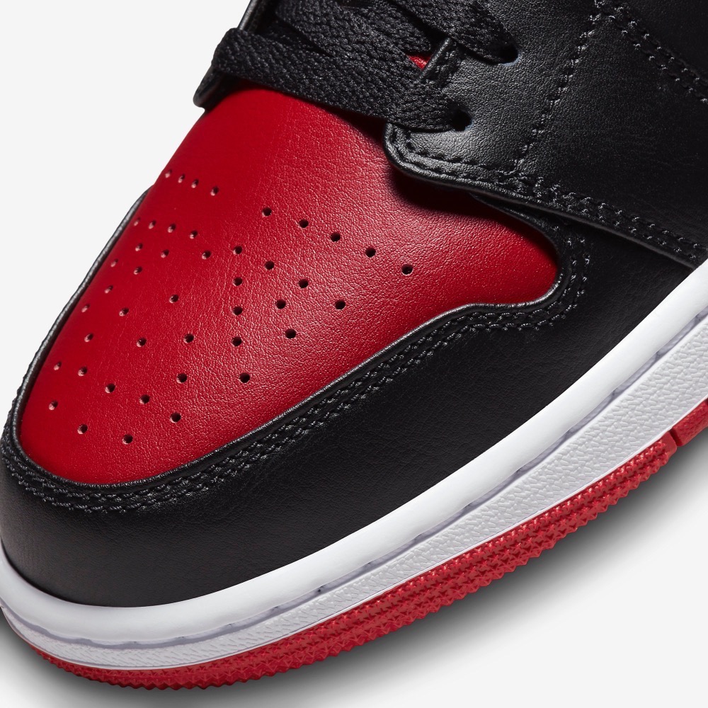 13代購 Nike Air Jordan 1 Low 黑白紅 男鞋 休閒鞋 復古球鞋 553558-066-細節圖7