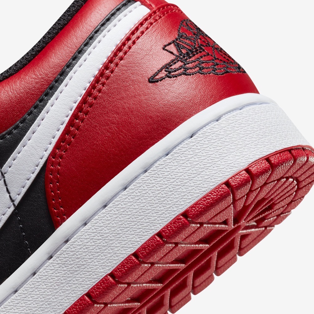 13代購 Nike Air Jordan 1 Low 黑白紅 男鞋 休閒鞋 復古球鞋 553558-066-細節圖8
