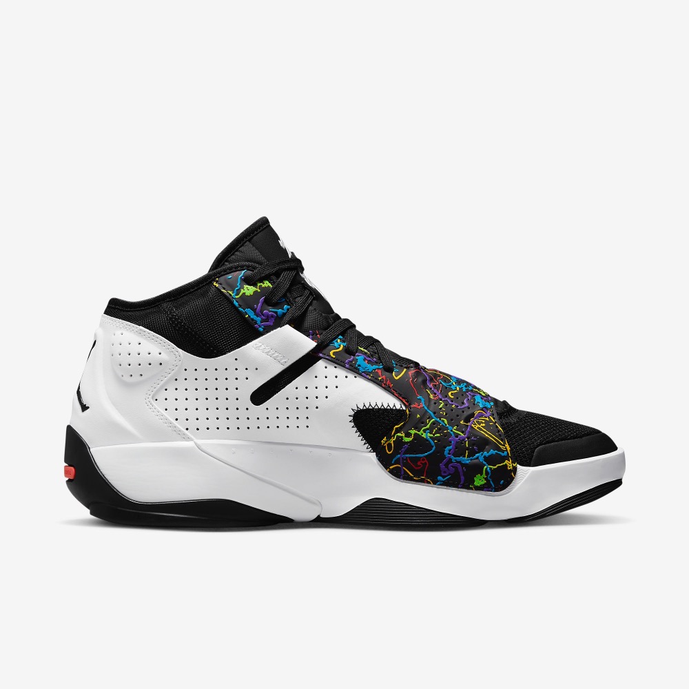 13代購 Nike Jordan Zion 2 PF 黑白 彩色 男鞋 籃球鞋 喬丹 錫安 XDR DO9068-003-細節圖3