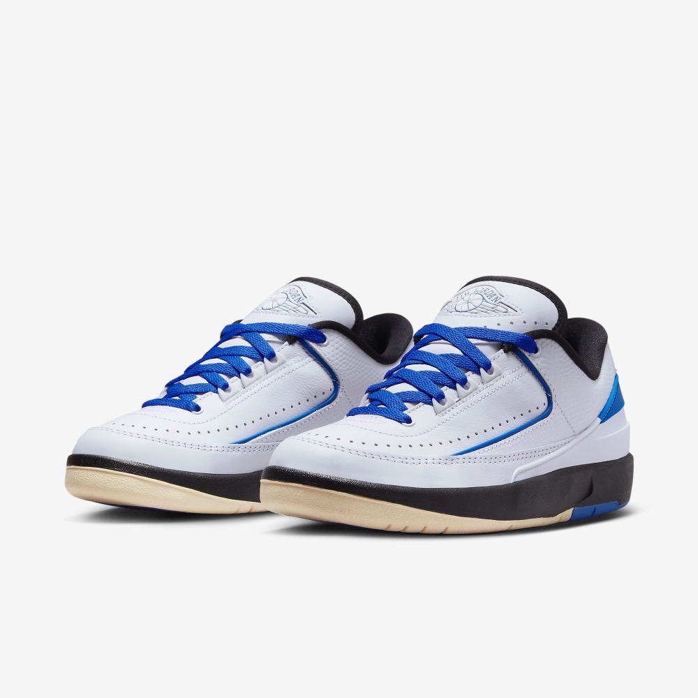 13代購 W Nike Air Jordan 2 Retro Low 白黑藍 女鞋 男鞋 休閒鞋 DX4401-104-細節圖2