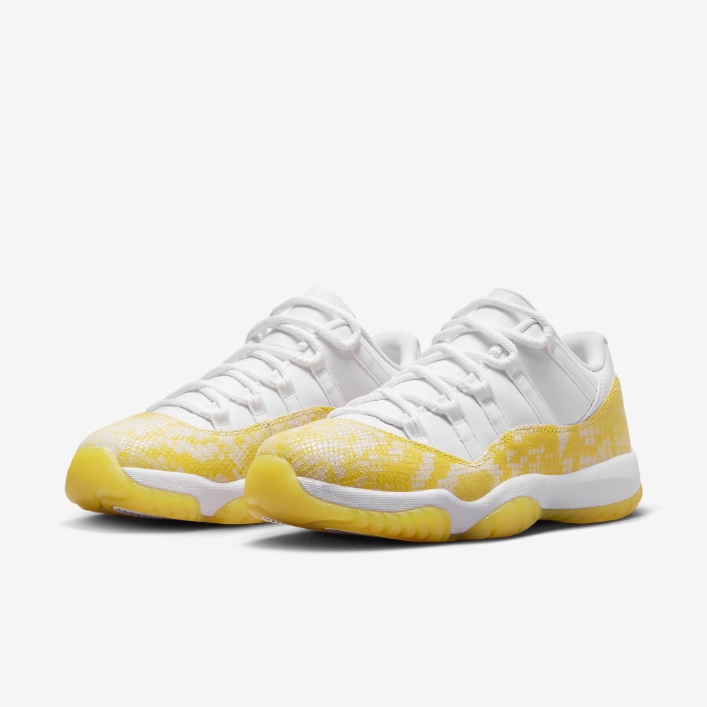 13代購 W Nike Air Jordan 11 Retro Low 白黃 女鞋 休閒鞋 喬丹 AH7860-107-細節圖2