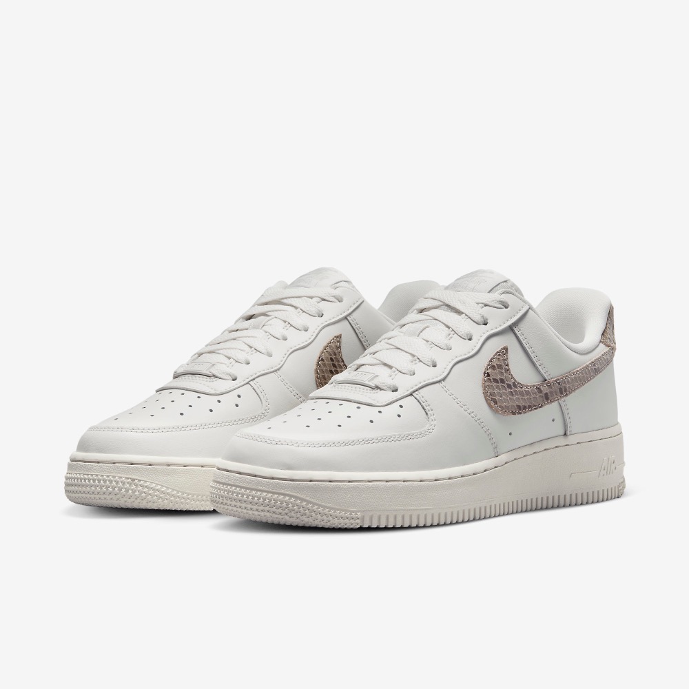 13代購 W Nike Air Force 1 07 灰白 女鞋 休閒鞋 復古球鞋 蛇紋 AF1 DD8959-002-細節圖2