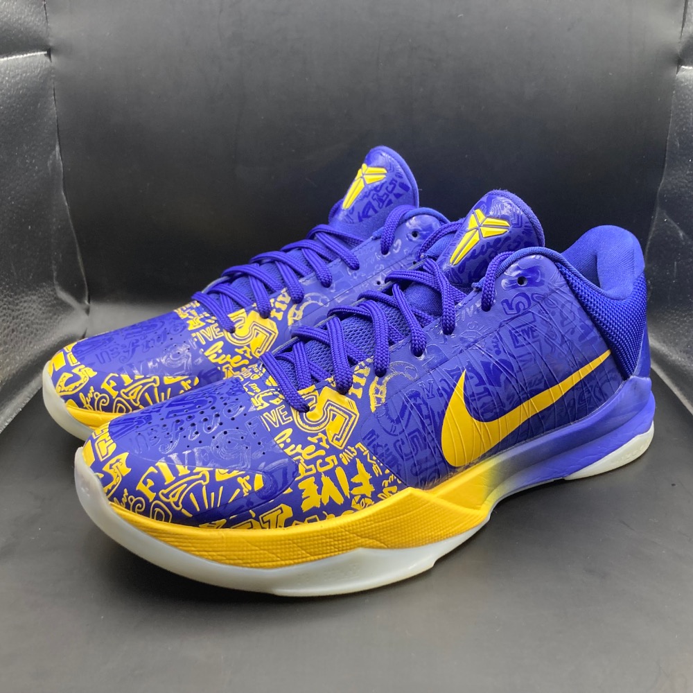 13代購 托售 二手 Nike Kobe V Protro 藍黃 男鞋 籃球鞋 Bryant KB CD4991-400