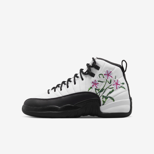 13代購 Nike Air Jordan 12 Retro GS 白黑 大童鞋 女鞋 休閒鞋 喬丹 DR6956-100