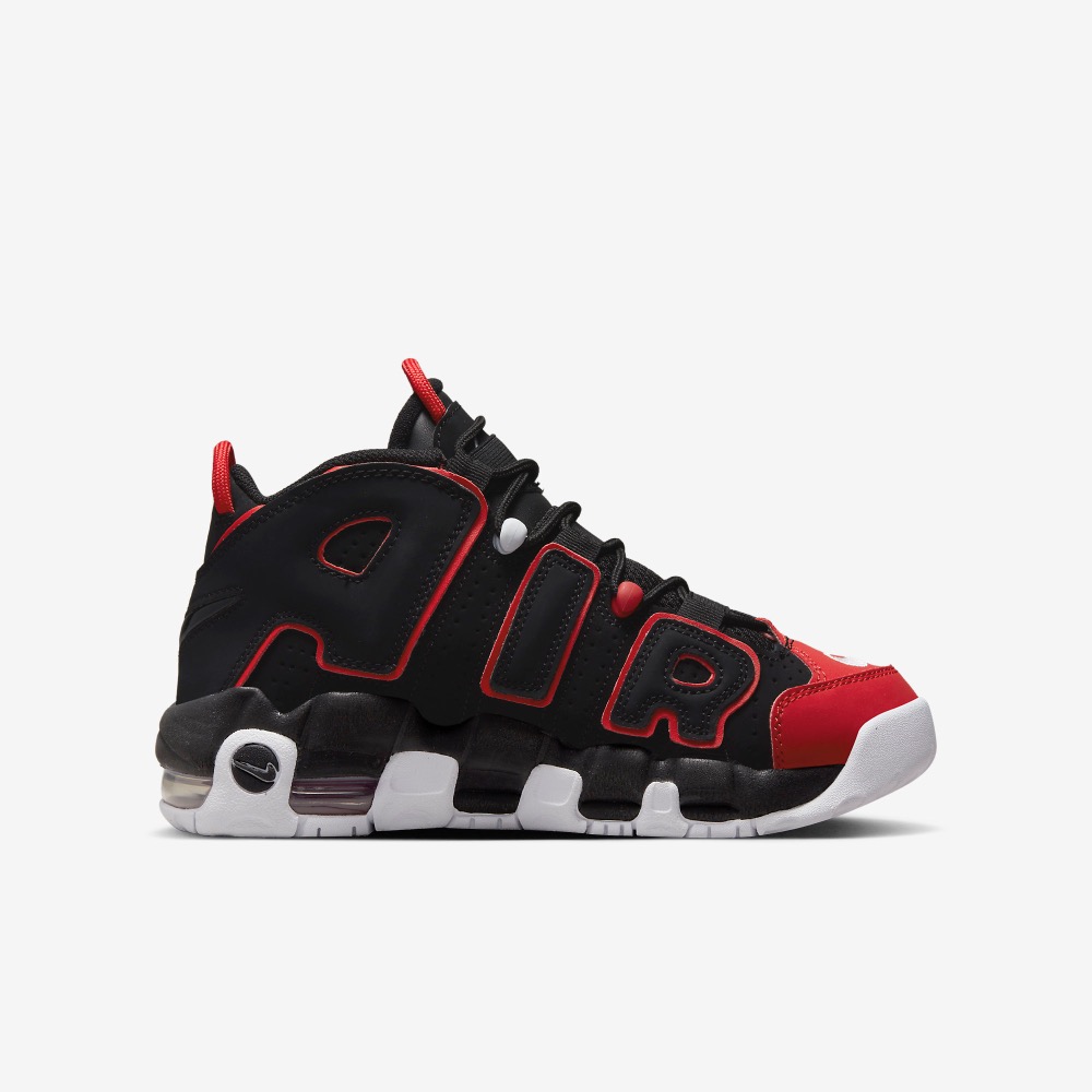 13代購 Nike Air More Uptempo GS 黑紅白 大童鞋 女鞋 休閒鞋 復古球鞋 FB1344-001-細節圖3