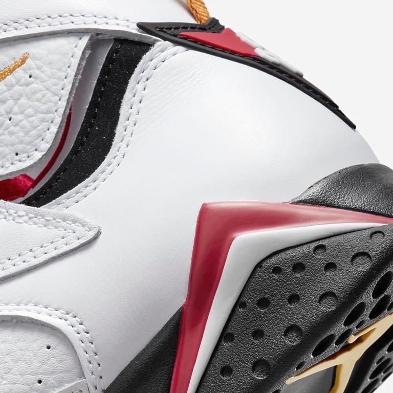 13代購 Nike Air Jordan 7 Retro 白黑紅 男鞋 休閒鞋 復古球鞋 喬丹 CU9307-106-細節圖8