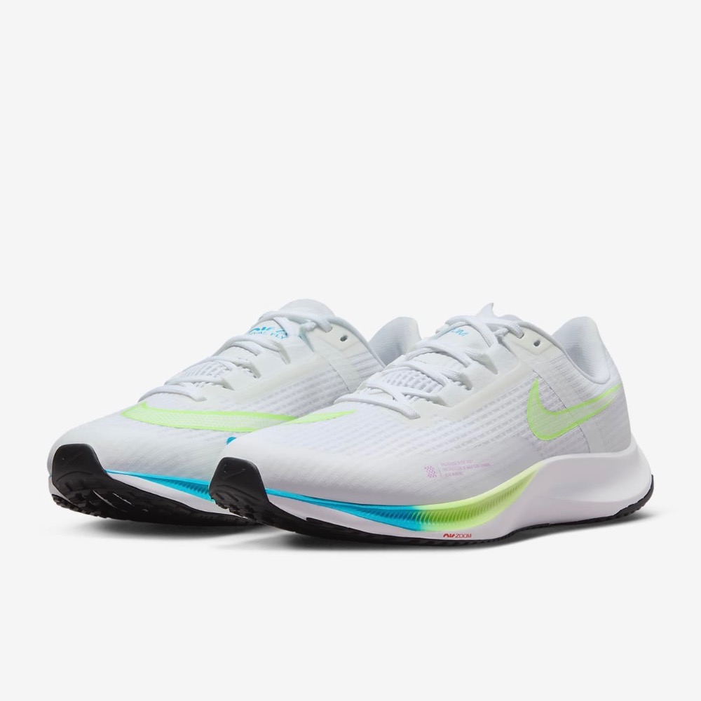 13代購 Nike Air Zoom Rival Fly 3 白綠藍 男鞋 慢跑鞋 訓練鞋 休閒鞋 CT2405-199-細節圖2