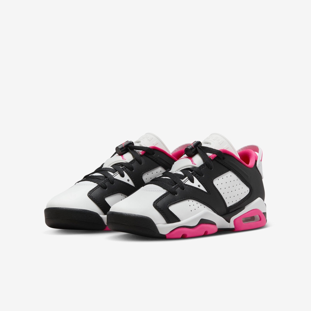 13代購 Nike Air Jordan 6 Retro Low GS 黑白桃 大童鞋 女鞋 768878-061-細節圖2