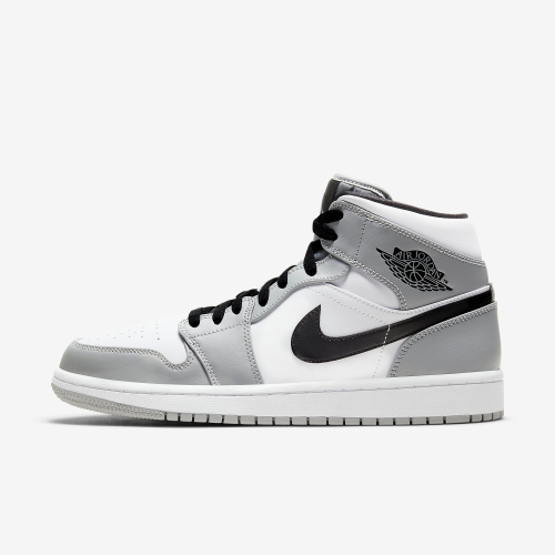 13代購 Nike Air Jordan 1 Mid 灰白黑 男鞋 休閒鞋 喬丹 AJ1 中筒 554724-092